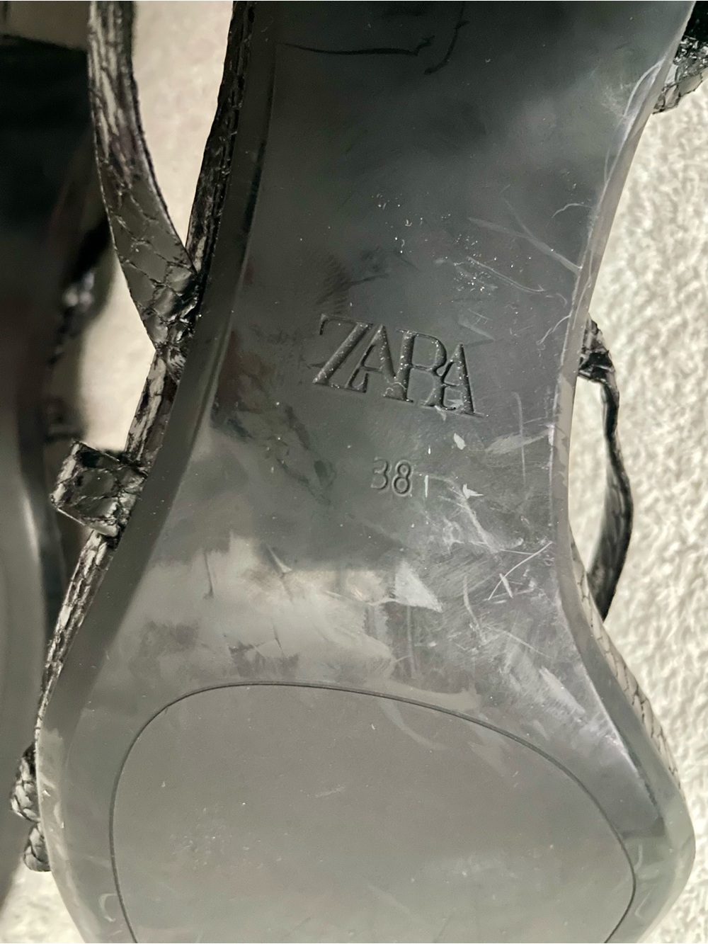 NWT Zara Strappy Sandal with Block Heel - Picture 10 of 10